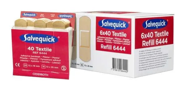 Textilplåster 40st/refill – 6st /förpackning